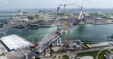 Longest concrete segmental cable-stayed bridge in North America opens in Texas